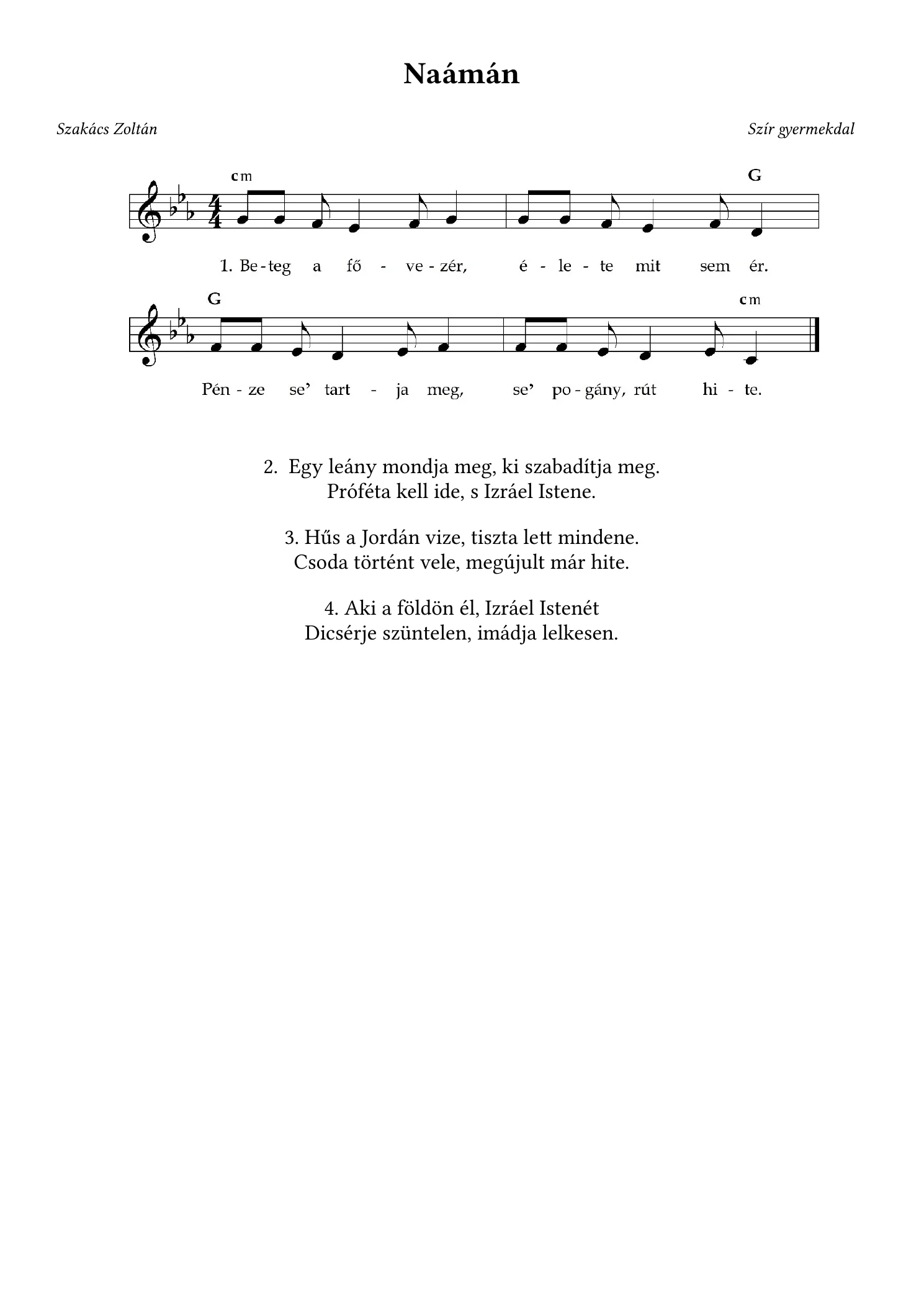 Naámán – kotta, 1. oldal